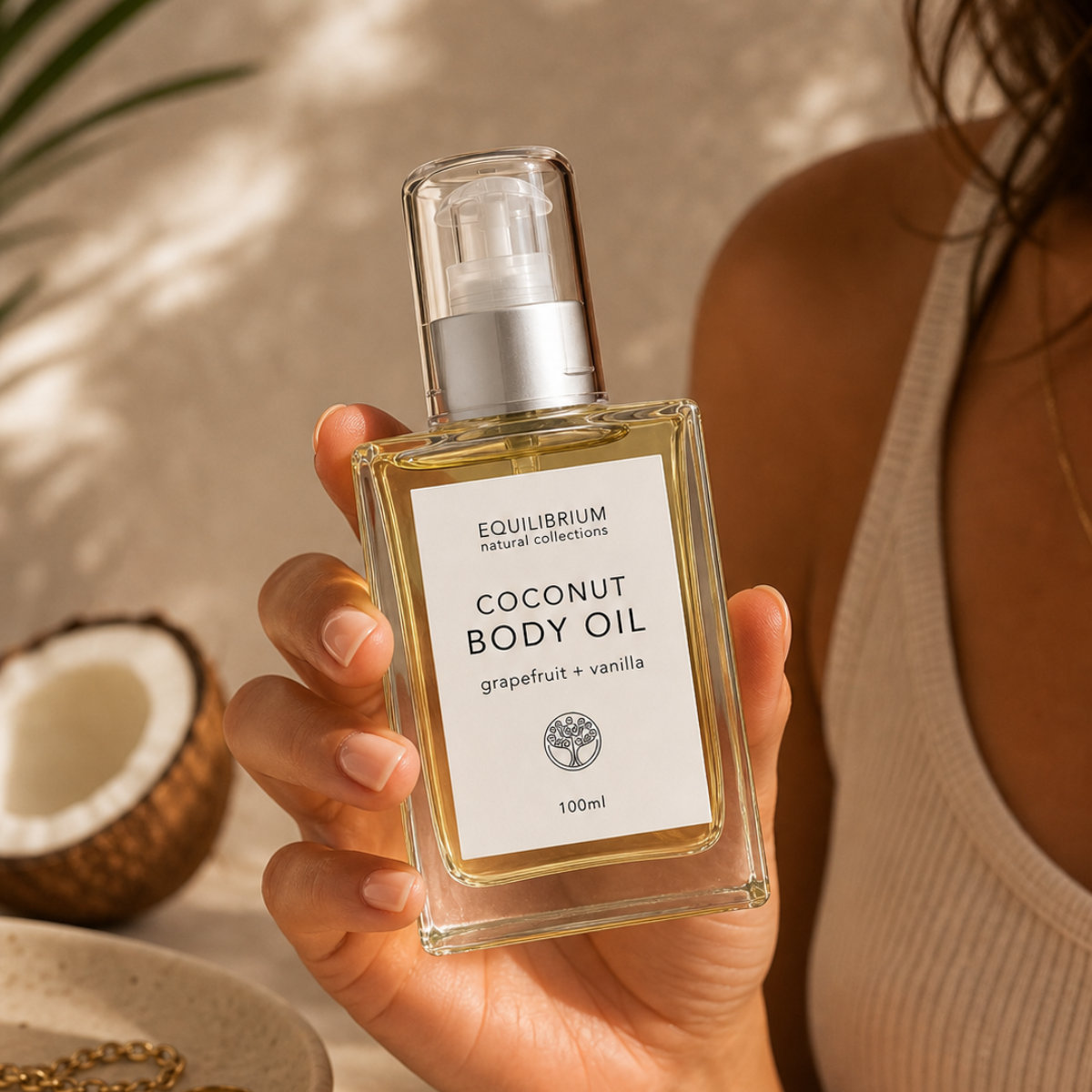 Equilibrium Natural Collections - COCONUT BODY OIL GRAPEFRUIT + VANILLA 100ML