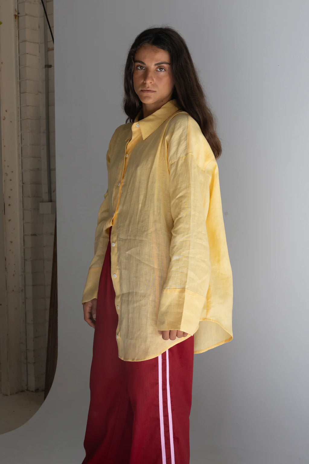Loco Linen - Linen Pant Crimson