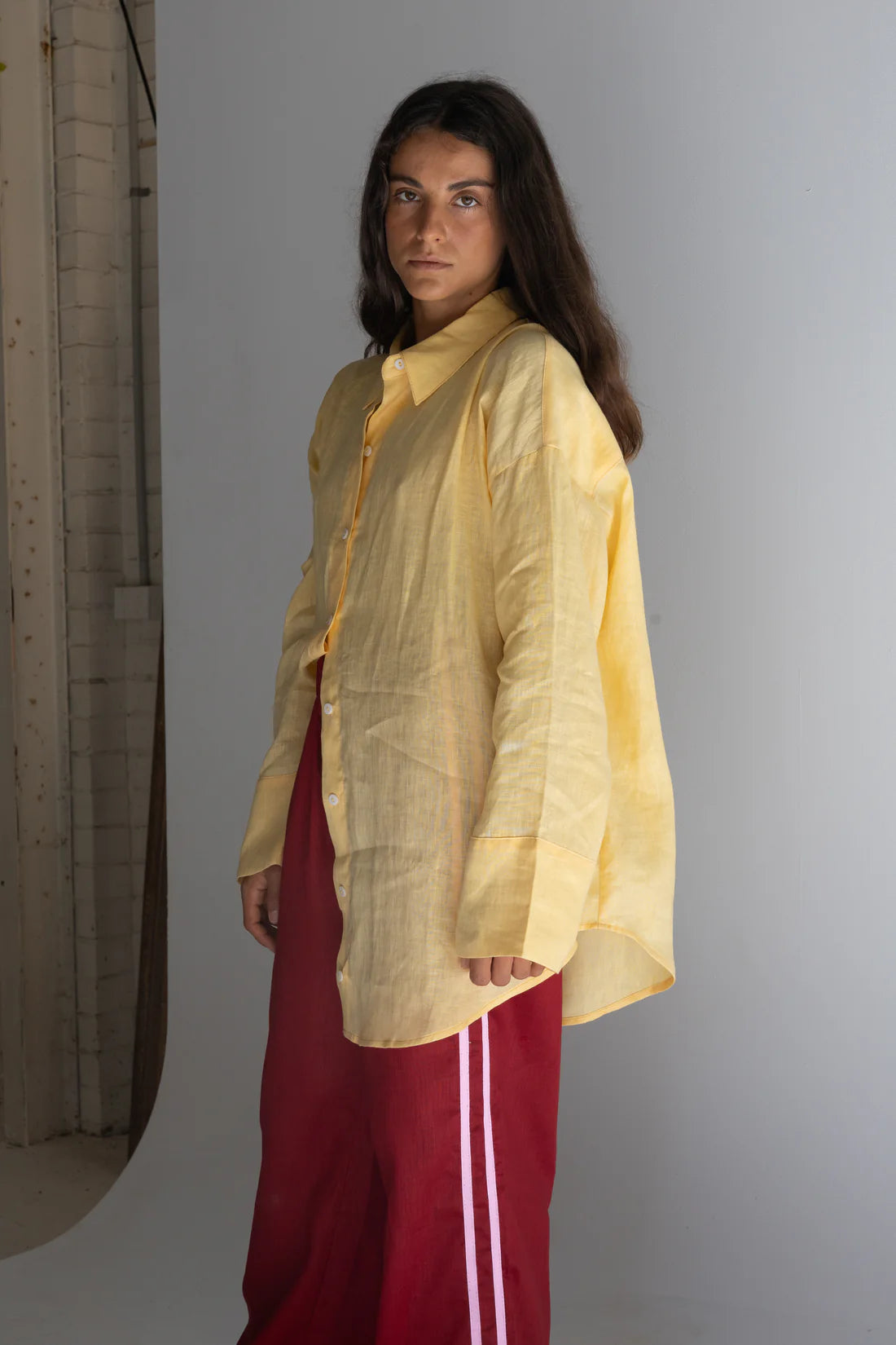 Loco Linen - Linen Pant Crimson