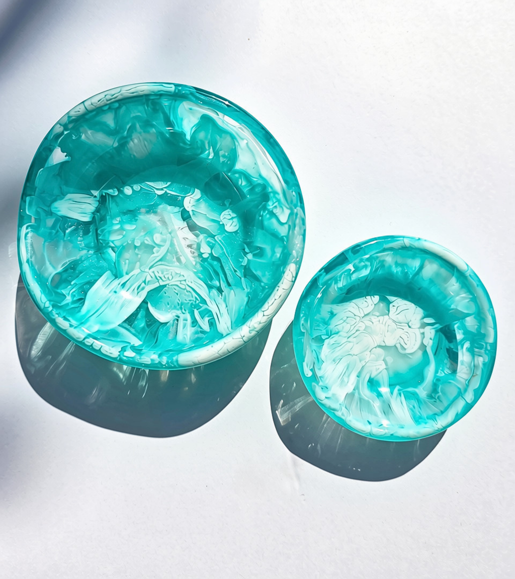 Emiley Rose Art - Coastal Blue Dip Bowls