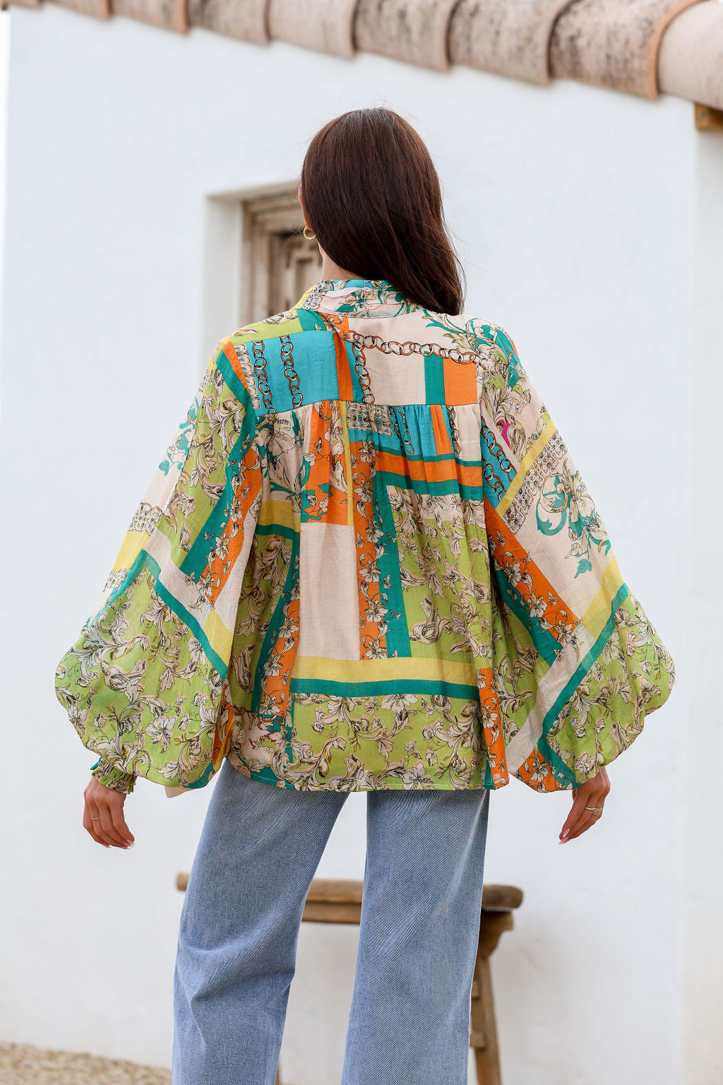 Bliss Blouse - Orange Shelly
