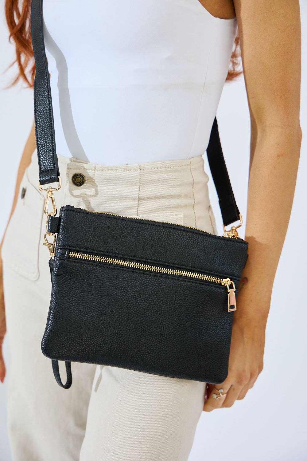 Nakoa The Label - Vegan PU Leather Arizona Crossbody - Black