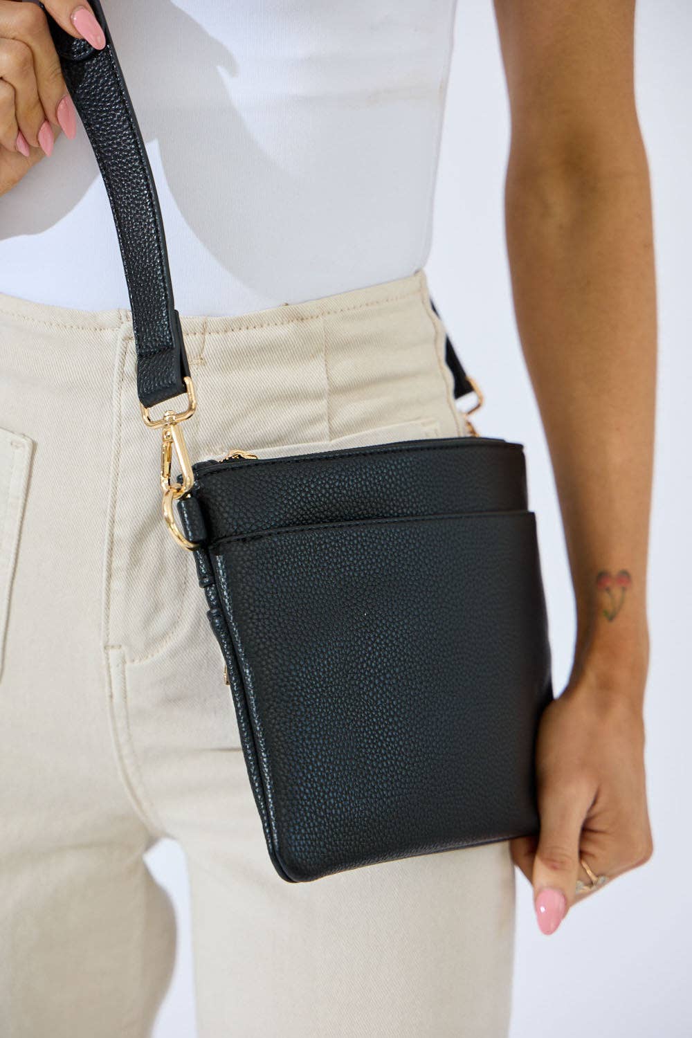 Nakoa The Label - Vegan PU Leather Arizona Crossbody - Black