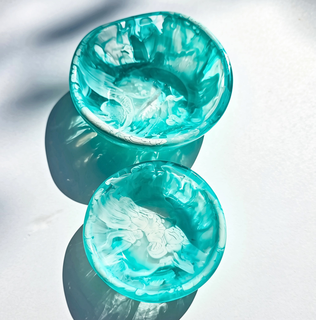 Emiley Rose Art - Coastal Blue Dip Bowls