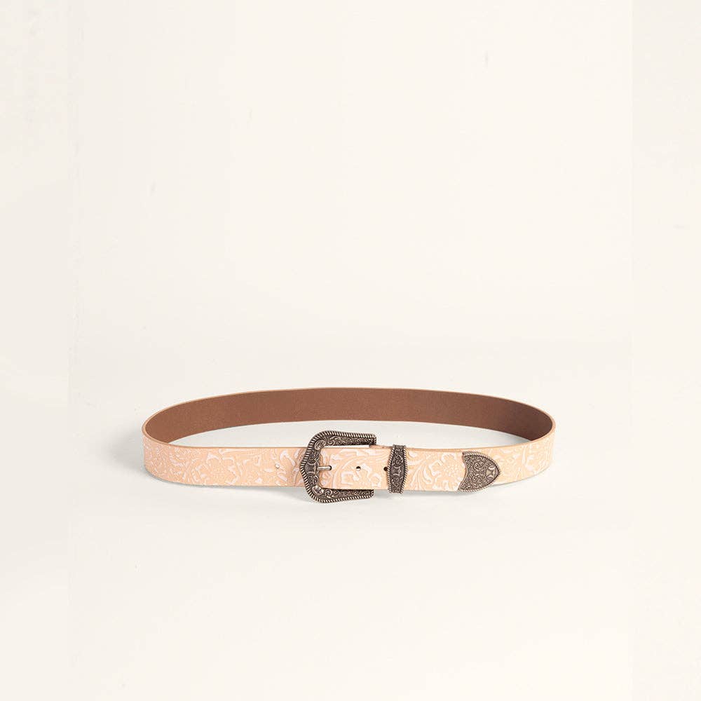 Myra Bag - Loyal West Sophia Belt-Pink Floral Leather - M