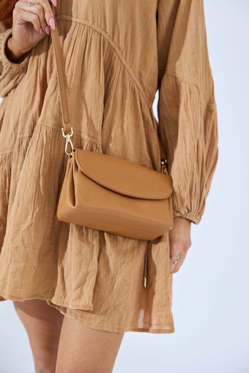 Nakoa The Label - Vegan PU Leather Malibu Crossbody - Biscuit