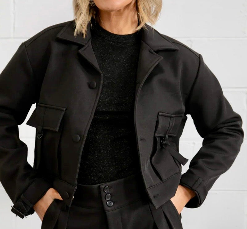 Axel Combat Jacket - Black / Army