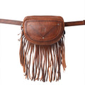 Myra Bag - Myra Zidana Stormy Trails Fringed Veg Tanned Leather Bag in Vintage Ember - Vintage Ember