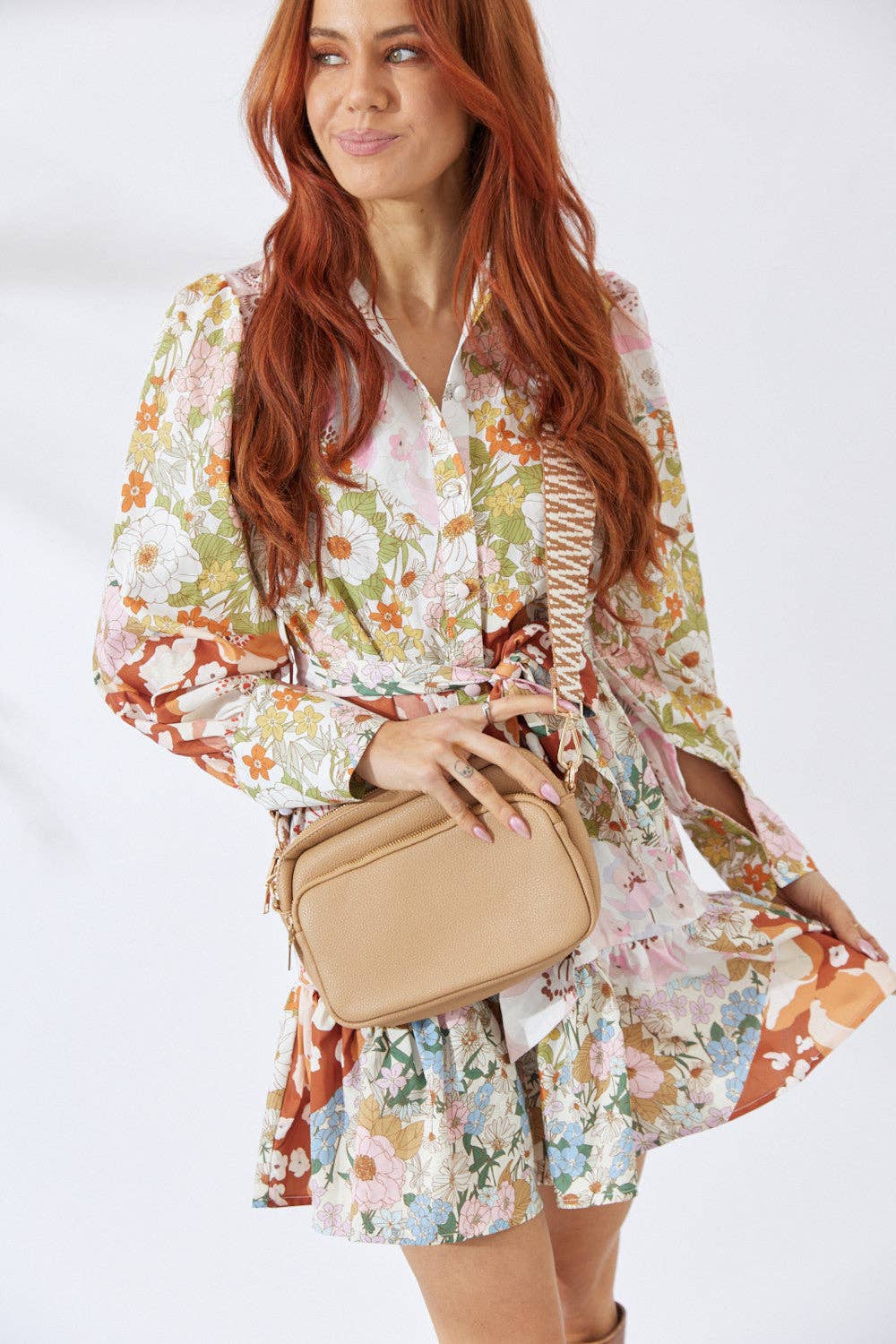 Nakoa The Label - Vegan PU Leather California Crossbody - Beige