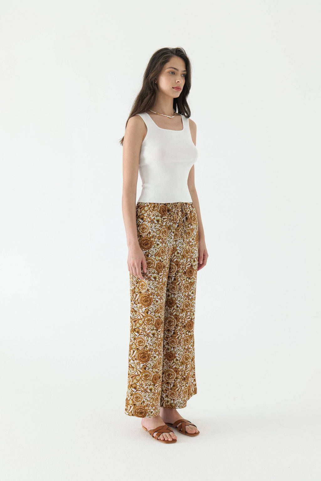 WE ARE KINDRED - Rosalia Linen Straight Leg Pants - ANTIQUE ROSE