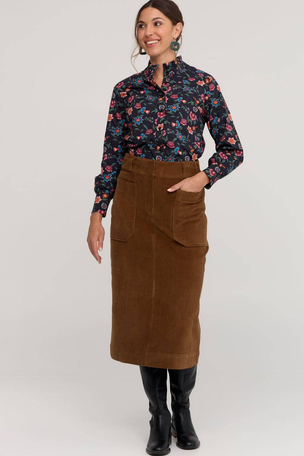 Winnie Skirt Toffee Brown