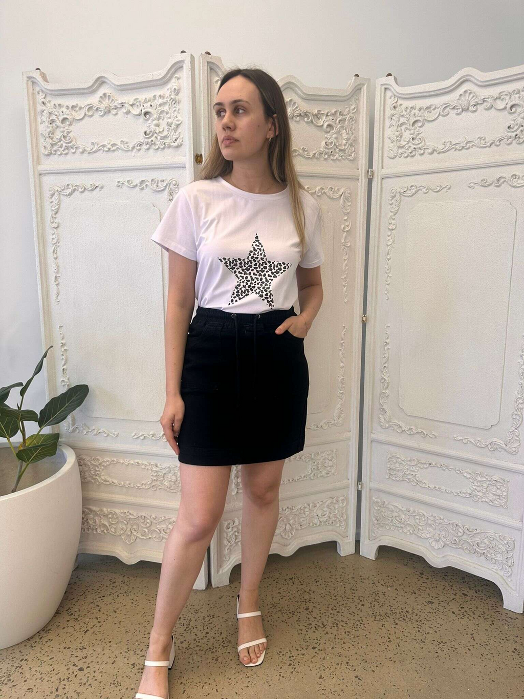 The Patch Skirt - Black