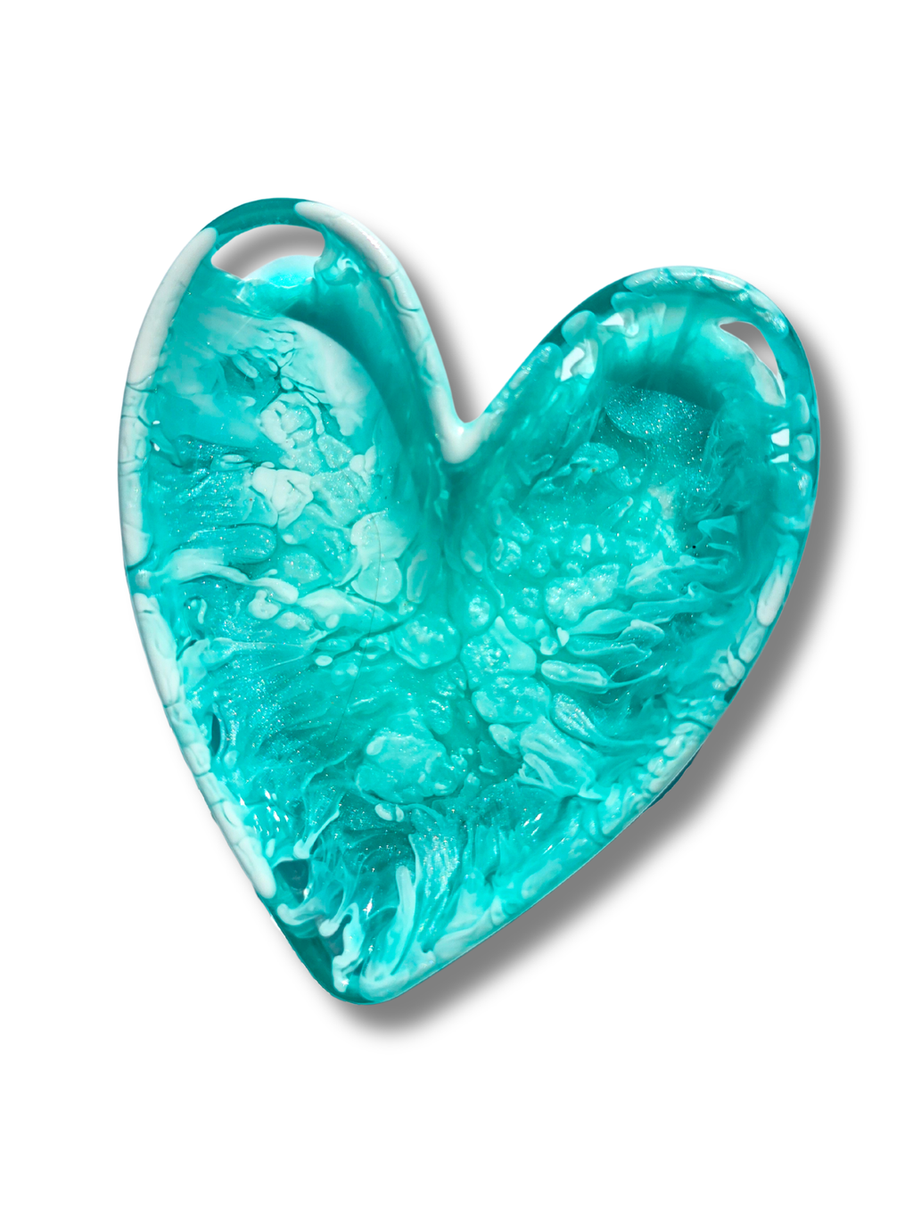 Emiley Rose Art - Coastal Blue Heart Dish