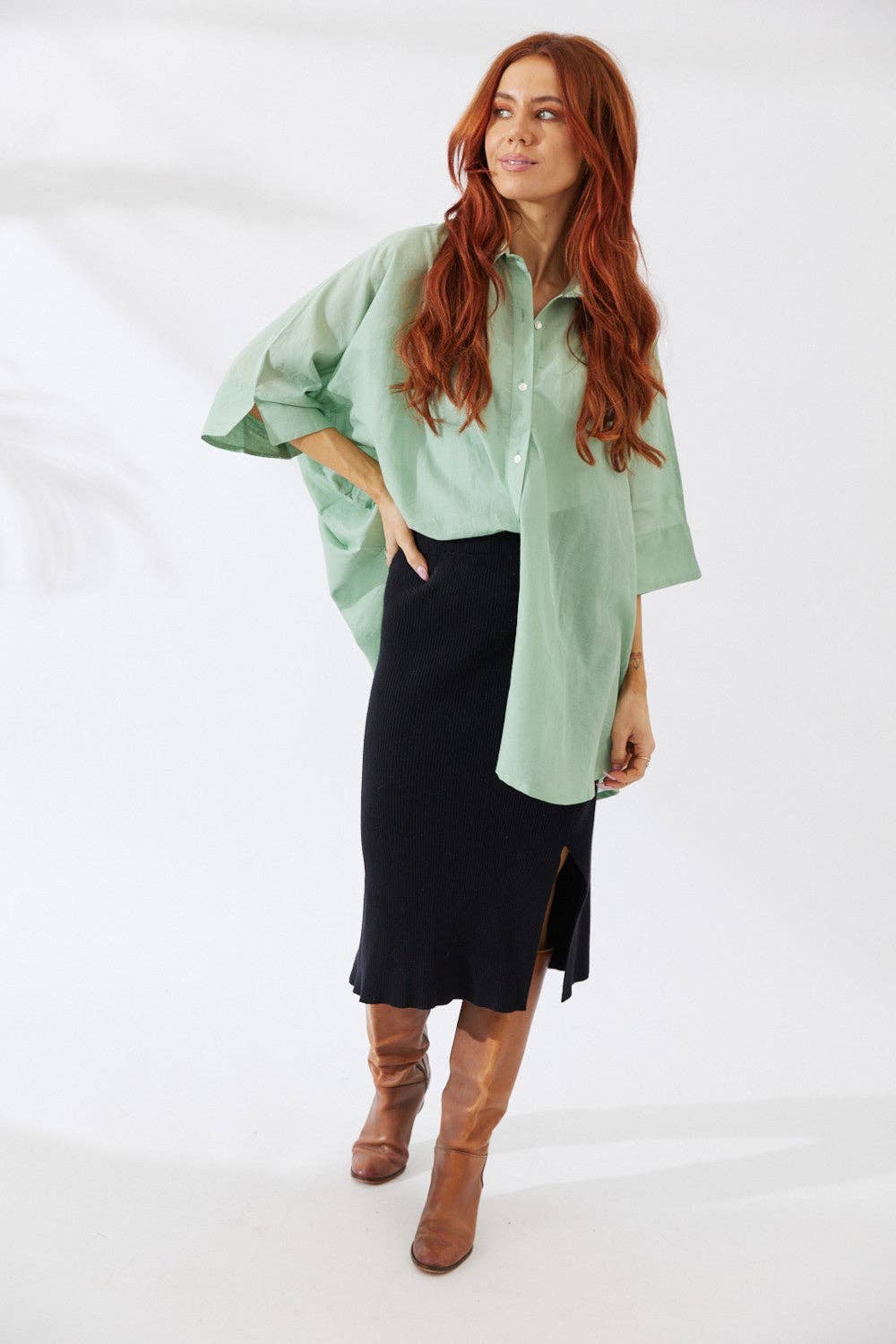 Nakoa The Label - Noosa Shirt - Sage Green