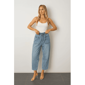 Barrel Jeans - Light Blue