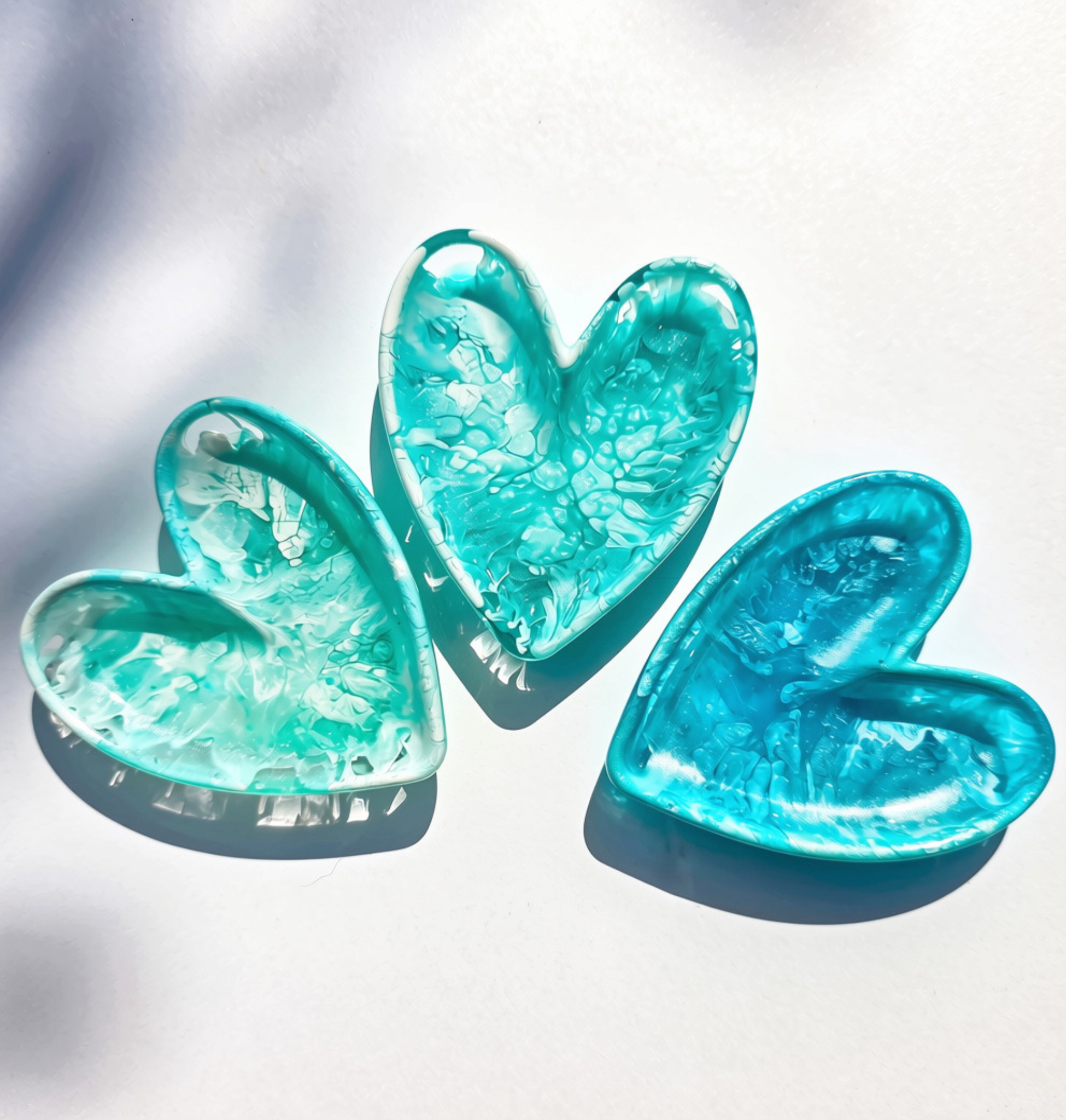 Emiley Rose Art - Coastal Blue Heart Dish