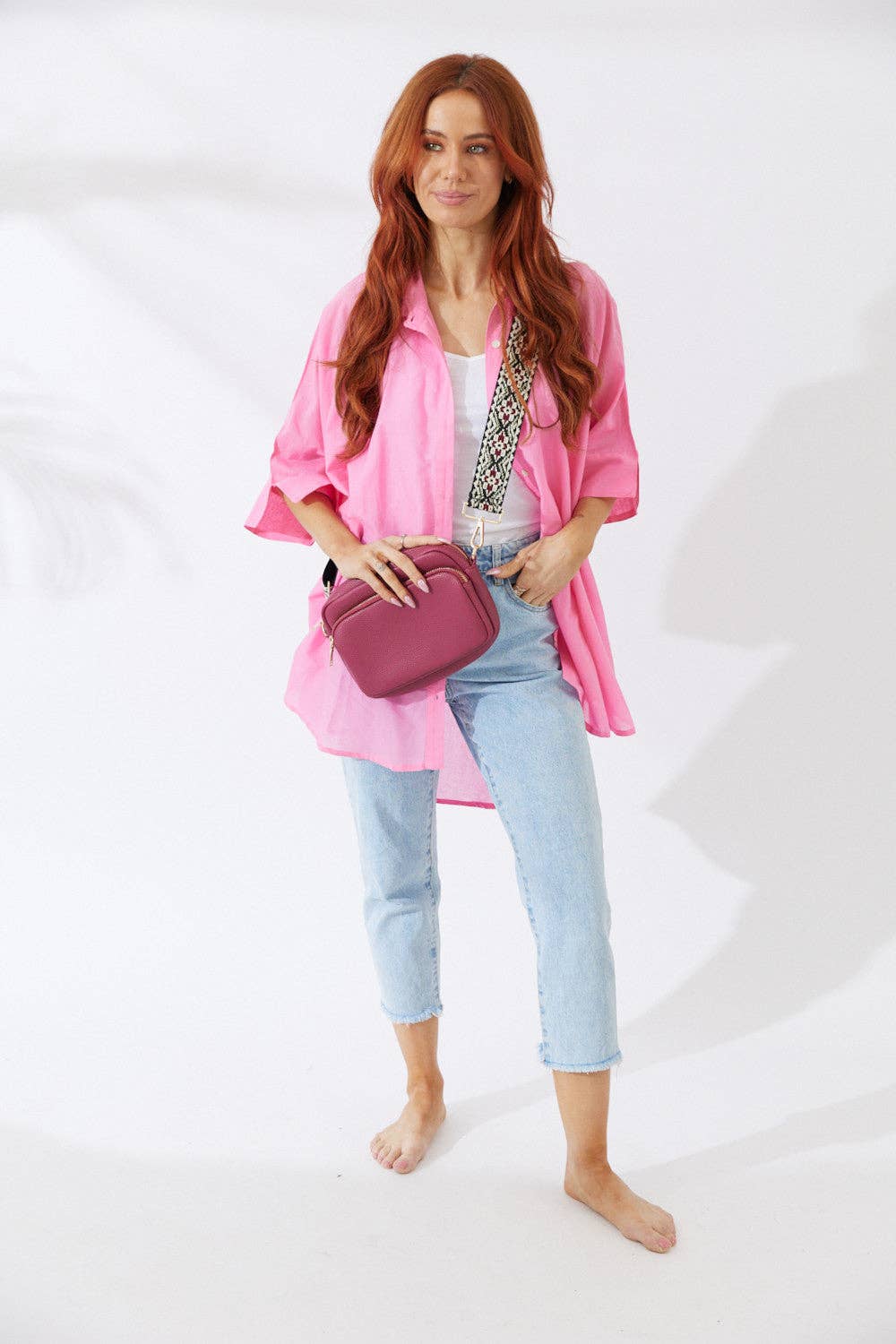 Nakoa The Label - Vegan PU Leather California Crossbody - Berry