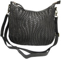hide & chic - Leather Shoulder Bag with Adjustable Shoulder Strap.