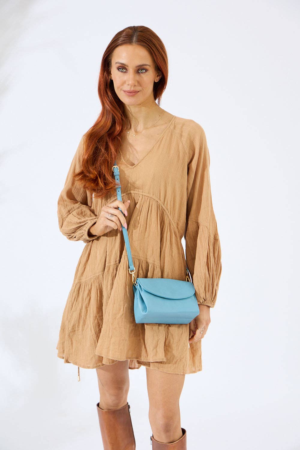 Nakoa The Label - Vegan PU Leather Malibu Crossbody - Sky Blue
