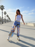 Take me to Italy - Azurro Blue Silk Pants