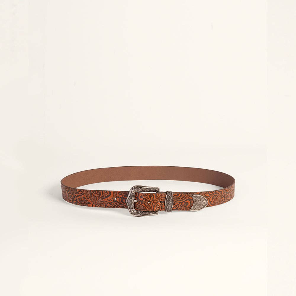 Myra Bag - Loyal West Sophia Belt-Pink Floral Leather - M