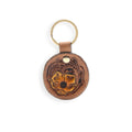 Myra Bag - Buttercup Hand-tooled Leather Key Fob