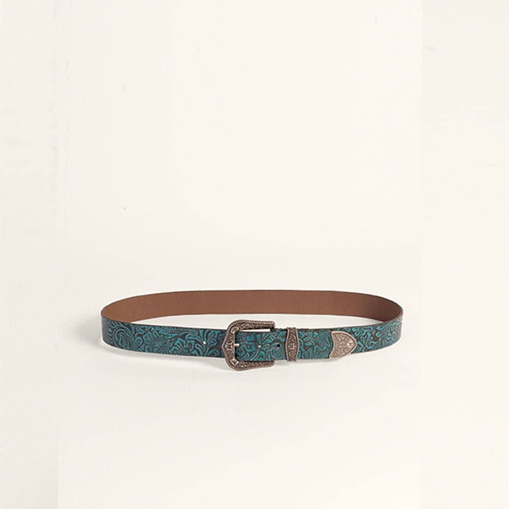 Myra Bag - Loyal West Sophia Belt-Pink Floral Leather - M