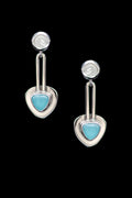Earrings Blue Chalcedony 6263