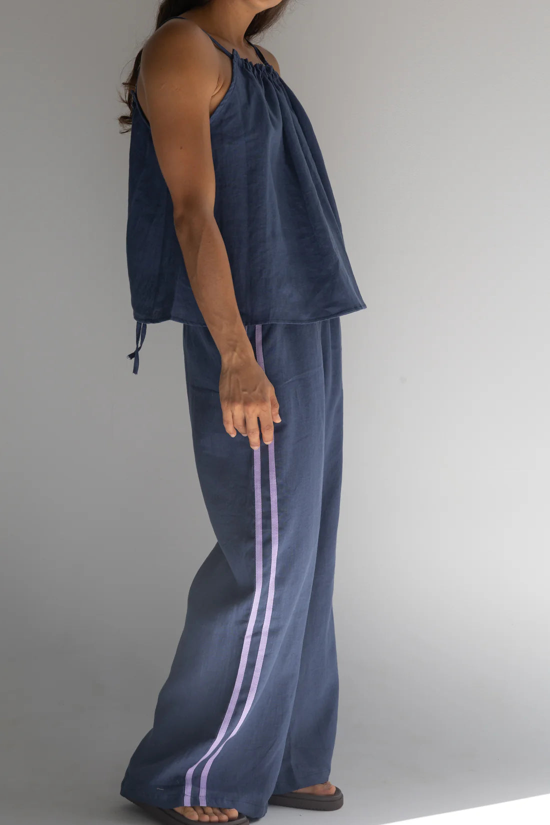 Loco Linen - Linen Pant Navy