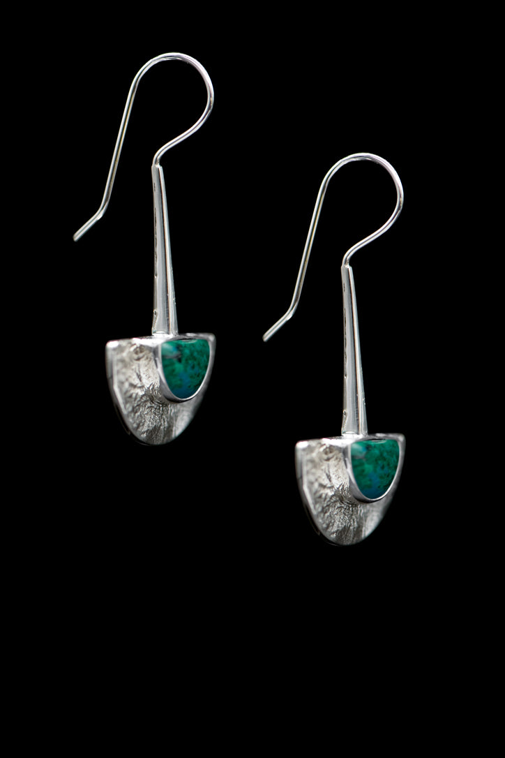Earrings Chrysocolla 6491