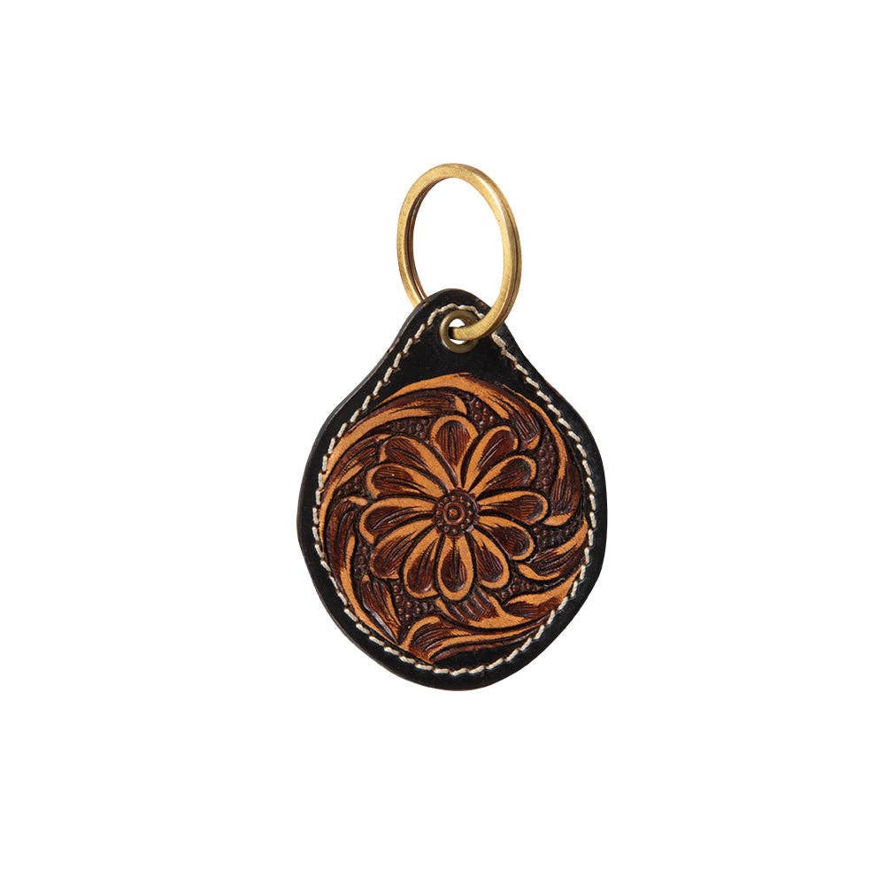 Myra Bag - Classic Country Medallion  Hand-Tooled Key Fob
