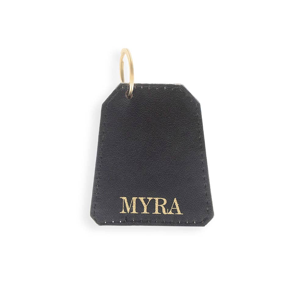 Myra Bag - Whirl Hand-tooled Leather Key Fob