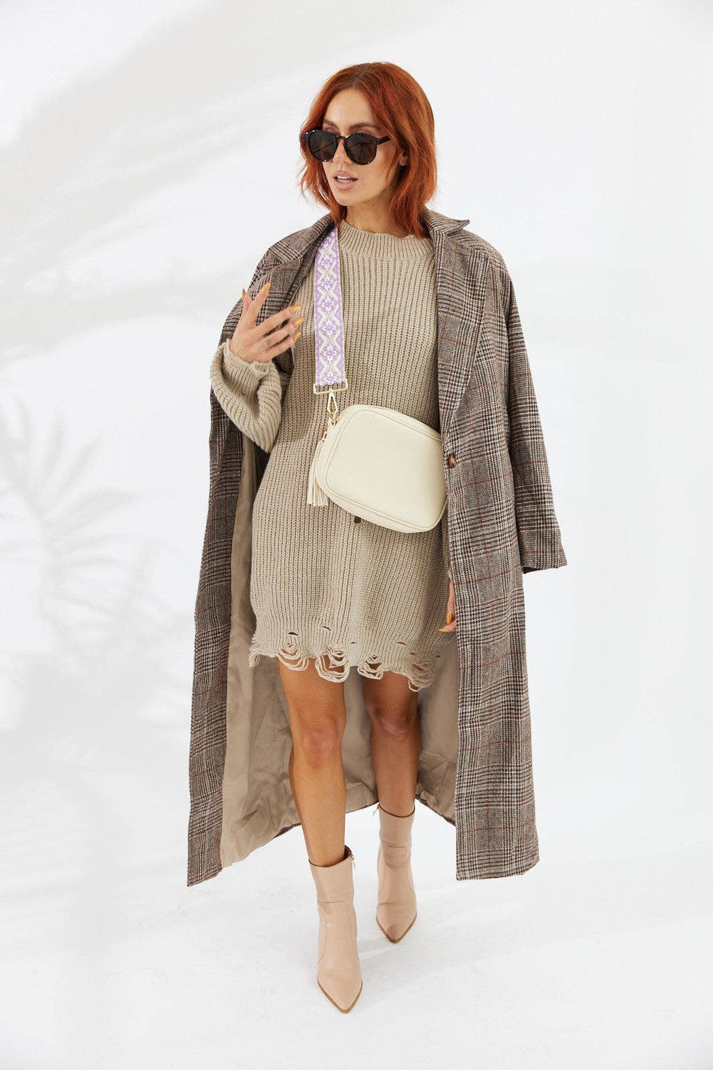 Nakoa The Label - Vegan PU Leather Miami Crossbody - Ivory