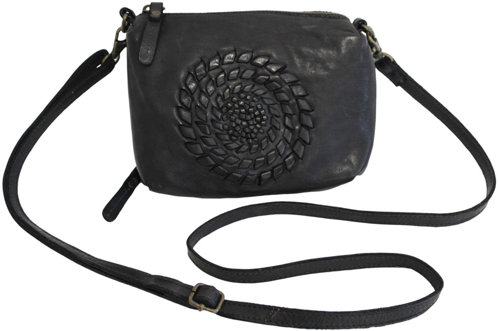 hide & chic - Quality Full Grain Leather Shoulder Bag with Adjustable Shoulder Strap. Style No:1867.
