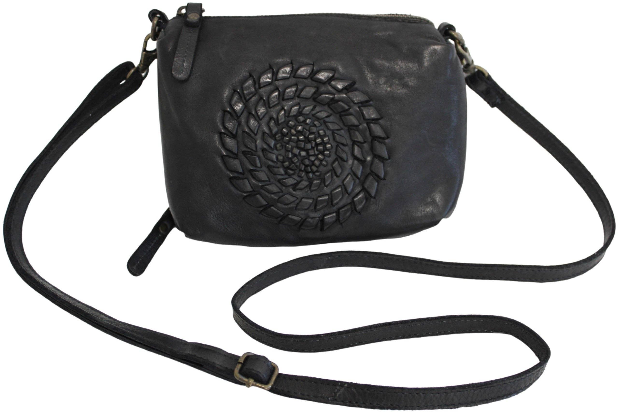 hide & chic - Quality Full Grain Leather Shoulder Bag with Adjustable Shoulder Strap. Style No:1867.