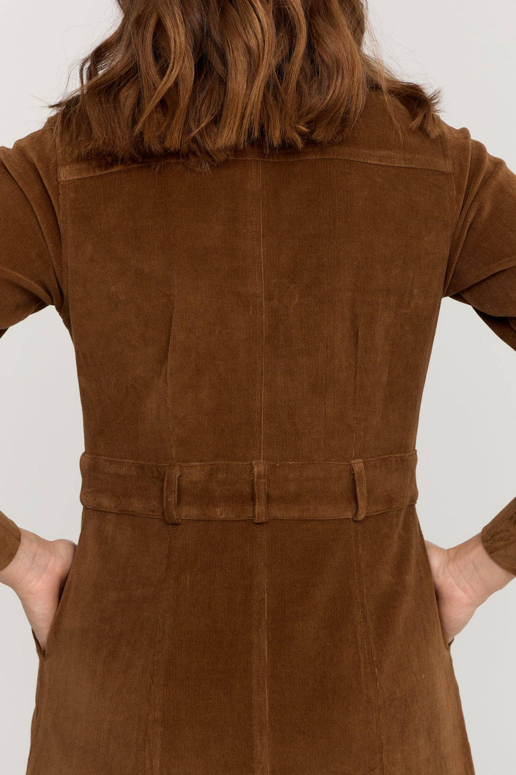 Rory Dress Toffee Brown Cord