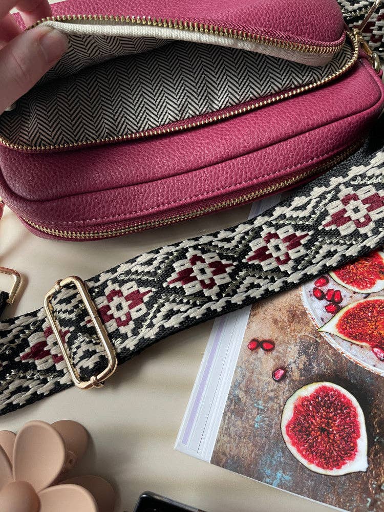 Nakoa The Label - Vegan PU Leather California Crossbody - Berry