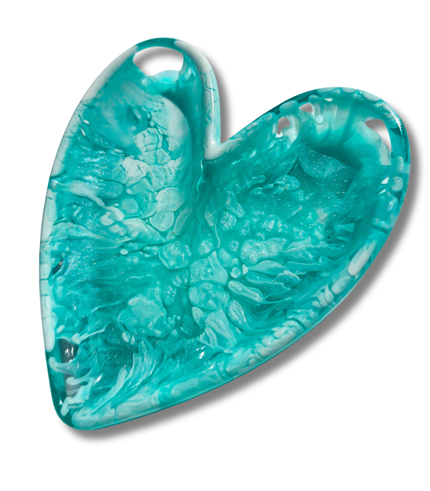 Emiley Rose Art - Coastal Blue Heart Dish