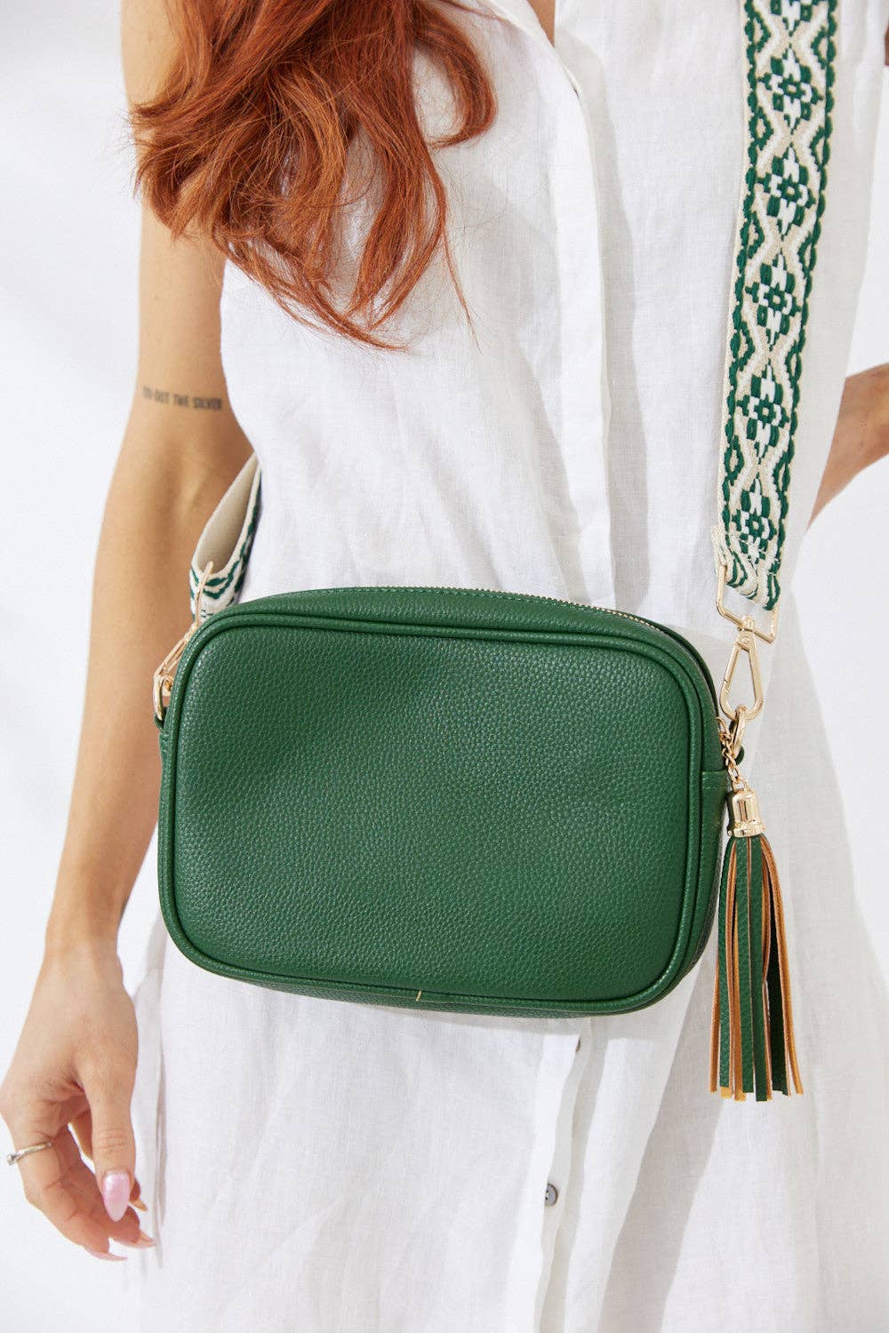 Nakoa The Label - Vegan PU Leather Miami Crossbody - Jungle Green