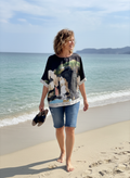 Take me to Italy - Relaxed fit top Silk Black