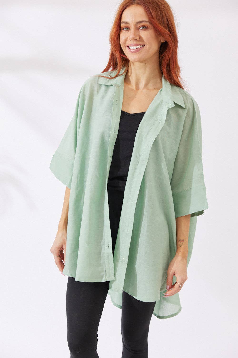 Nakoa The Label - Noosa Shirt - Sage Green