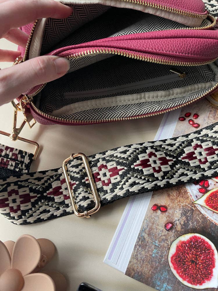 Nakoa The Label - Vegan PU Leather California Crossbody - Berry