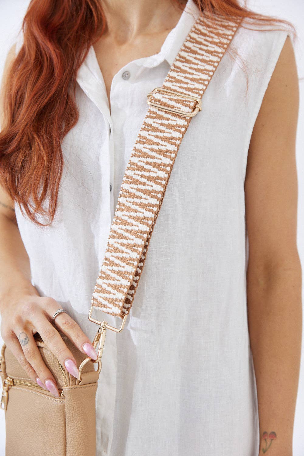Nakoa The Label - Vegan PU Leather Palm Springs Phone Bag - Beige