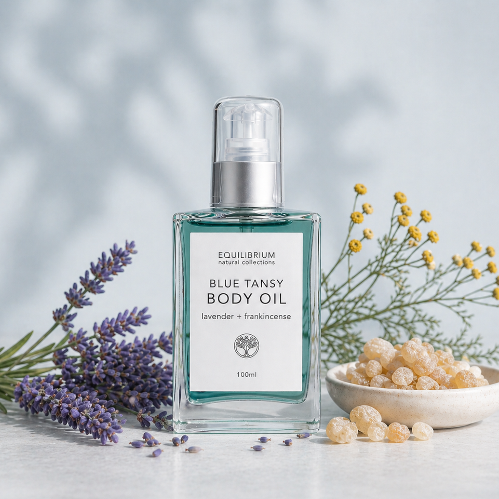 Equilibrium Natural Collections - BLUE TANSY BODY OIL LAVENDER + FRANKINCENSE 100ML