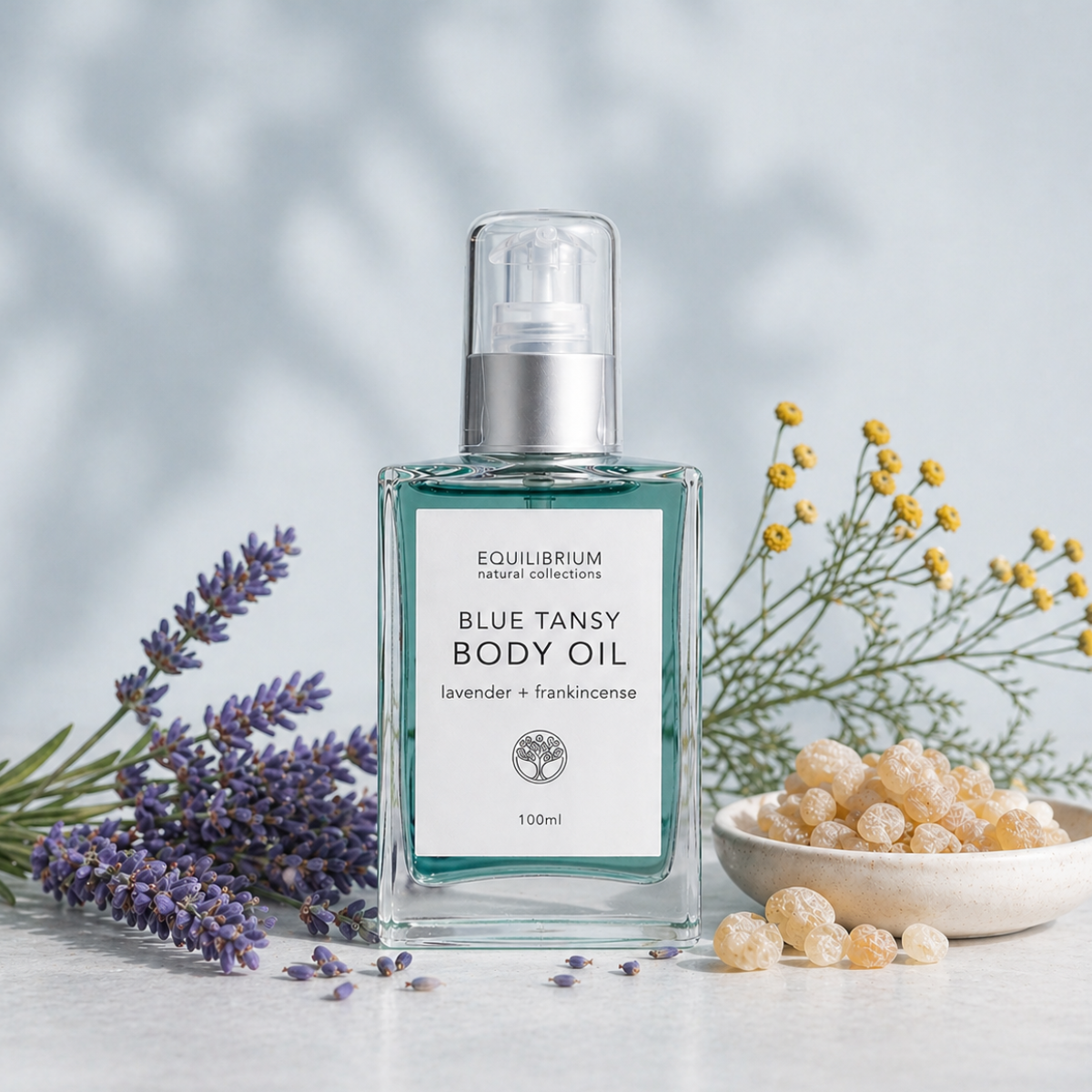 Equilibrium Natural Collections - BLUE TANSY BODY OIL LAVENDER + FRANKINCENSE 100ML