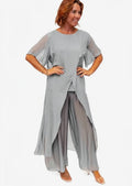 The Italian Closet - Faustina - Grey - Italian Silk Pants