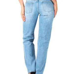 The Straight Leg Jean - Mid Blue