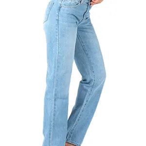 The Straight Leg Jean - Mid Blue