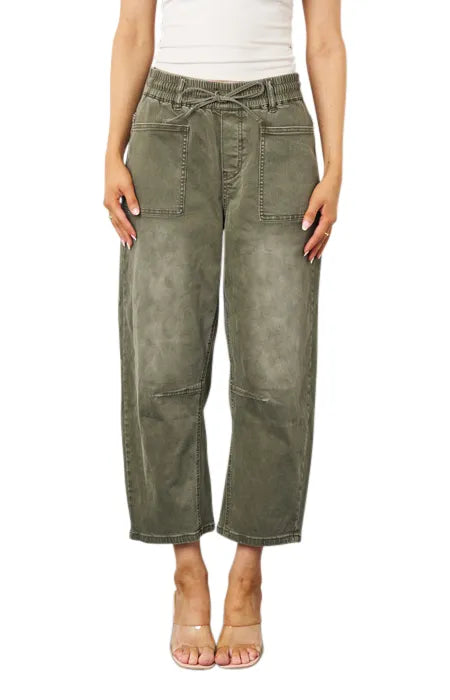 Barrel Jeans - Khaki