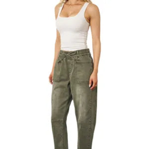 Barrel Jeans - Khaki